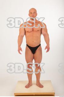 Whole body modeling swim suit photo reference of Sebastian 0007